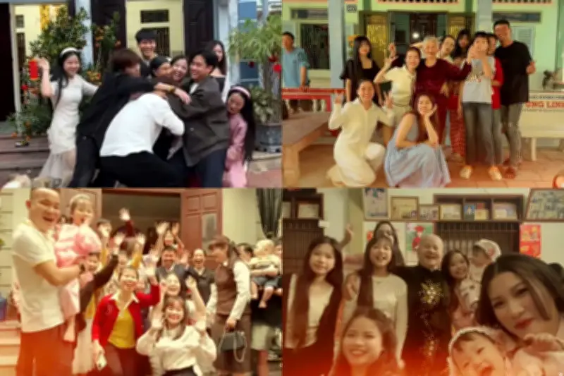 Trend 'Chạy Vào Lòng Ông Bà' Gây Bão Mạng Xã Hội Dịp Tết