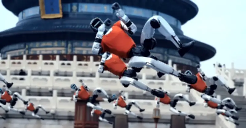 Trung Quốc trình diễn màn đồng diễn võ thuật ấn tượng với 49 robot hình người