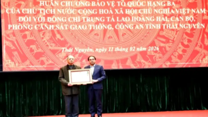 Trung tá Cảnh sát giao thông hy sinh khi làm nhiệm vụ, được truy tặng Huân chương