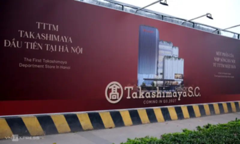 Trung tâm thương mại Takashimaya đầu tiên tại Hà Nội dự kiến khai trương năm 2027