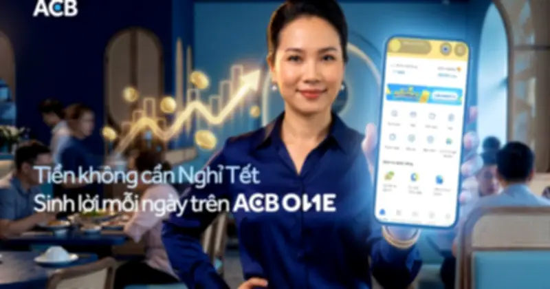 Tết An Nhàn, Tiền Vẫn Làm Việc: Giải Pháp Tối Ưu Dòng Tiền Từ ACB