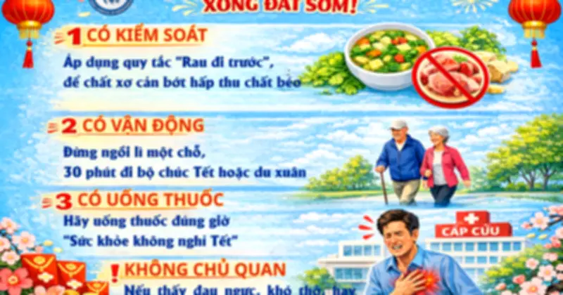 Tết Nguyên Đán: Cảnh báo nguy cơ sức khỏe tăng cao cho người mắc rối loạn mỡ máu