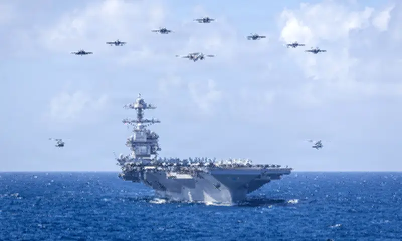 Tàu sân bay Mỹ USS Gerald R. Ford áp sát Israel, cách Tehran 1.500 km giữa căng thẳng Iran