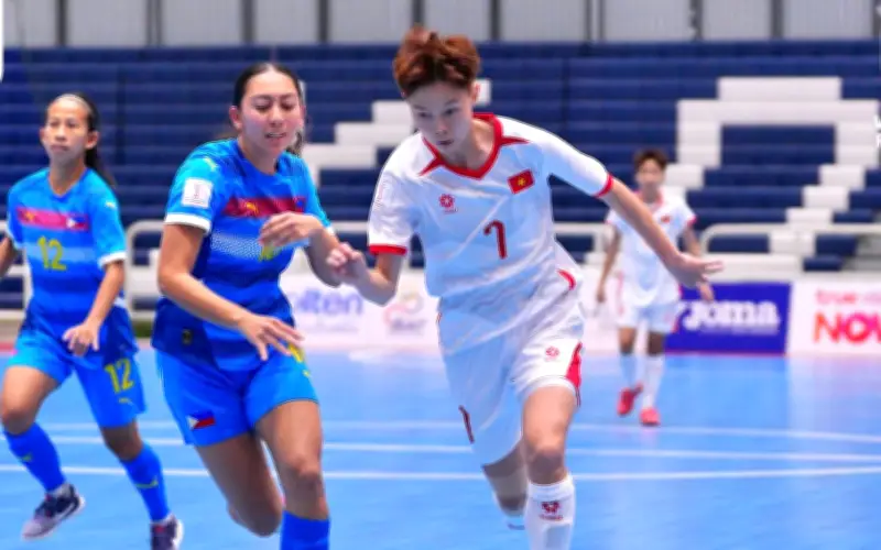 Tuyển futsal nữ Việt Nam nắm quyền tự quyết sau chiến thắng trước Philippines