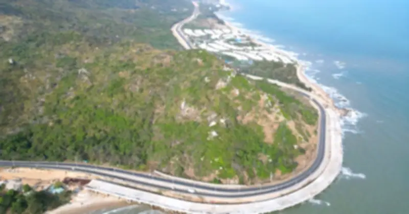 Tuyến đường ven biển Vũng Tàu - Bình Thuận dần hiện rõ diện mạo sau hơn 2,5 năm thi công