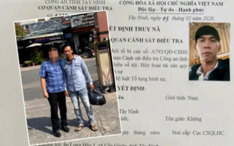 Tây Ninh bắt giữ nghi phạm hủy hoại tài sản khi về nhà đón Tết