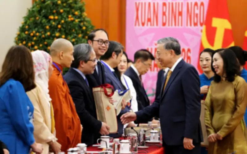 Tổng Bí thư Tô Lâm gặp gỡ kiều bào tiêu biểu nhân dịp Xuân quê hương 2026