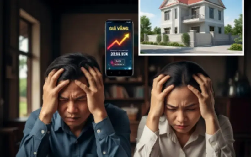 Vợ chồng trẻ vay vàng xây nhà, mất trắng khi giá vàng tăng gấp đôi