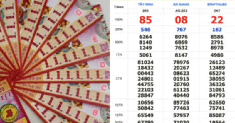 Vé số dãy đẹp 222222 trúng giải 8 Bình Thuận ngày mùng 3 Tết