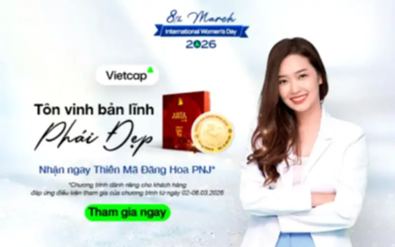 Vietcap Tri Ân Nhà Đầu Tư Nữ Dịp 8/3 Với Giải Thưởng Đồng Vàng PNJ