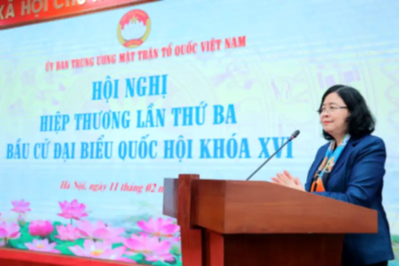 MTTQ Việt Nam tổ chức Hội nghị hiệp thương lần ba lập danh sách ứng cử Quốc hội khóa XVI