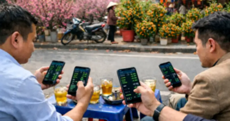 Chứng khoán Việt bùng nổ cận Tết, VN-Index tăng mạnh 43 điểm