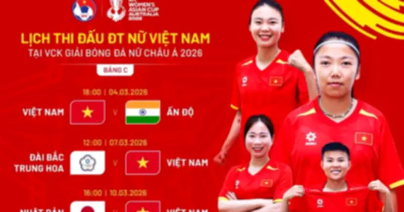 Đội tuyển nữ Việt Nam đối đầu Nhật Bản, Ấn Độ, Đài Loan tại VCK châu Á 2026