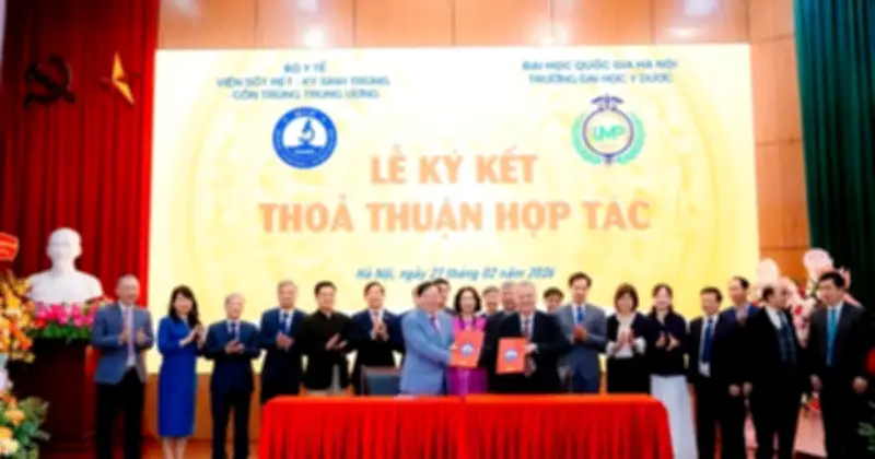 Viện Sốt rét - Ký sinh trùng - Côn trùng T.Ư ký kết hợp tác đào tạo với Đại học Y dược