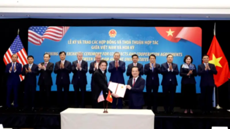 Việt Nam - Hoa Kỳ ký văn kiện hợp tác 37,2 tỷ USD, Boeing bán 50 máy bay cho Vietnam Airlines