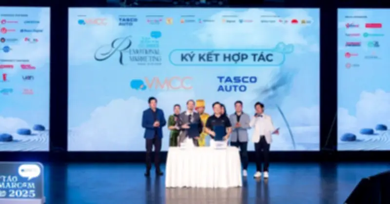 VMCC và Tasco Auto hợp tác chiến lược, định hình marketing trải nghiệm tại Táo Marcom 2025