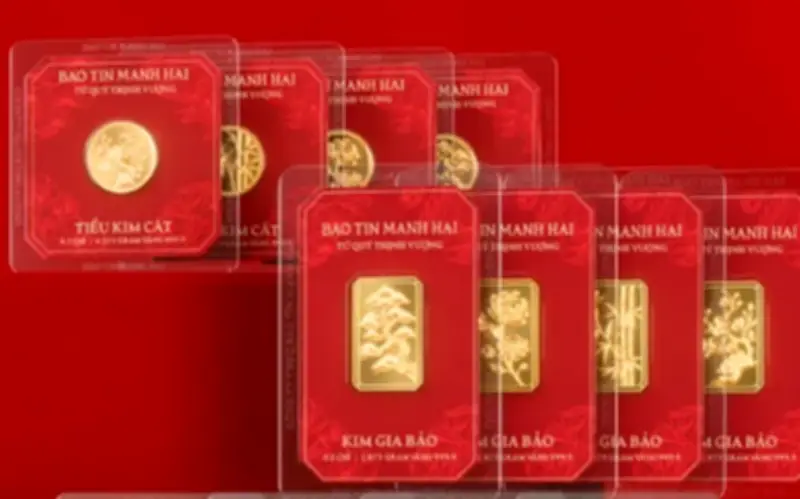 Vàng bản vị siêu nhỏ 0,1 chỉ hút khách, giá vàng SJC tăng mạnh dịp vía Thần Tài