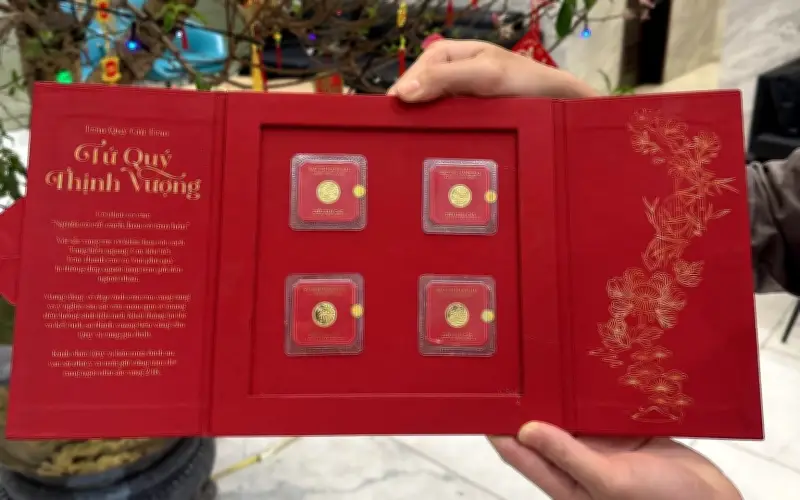Vàng mini được săn đón, lấy may dịp đầu năm mới 2026
