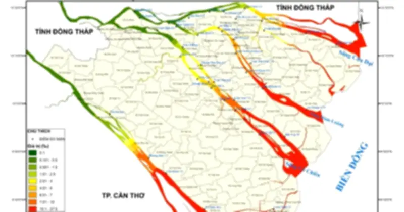 Vĩnh Long cảnh báo xâm nhập mặn đạt đỉnh cuối tháng 2, ảnh hưởng nghiêm trọng