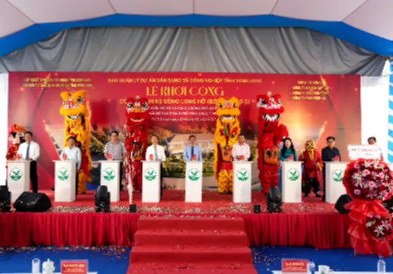 Vĩnh Long khởi công xây kè chống ngập, nâng cấp đô thị bền vững