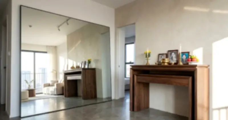 Cảnh báo 3 vị trí đặt gương phòng khách ngày Tết: Tài lộc thất thoát, gia đình bất hòa
