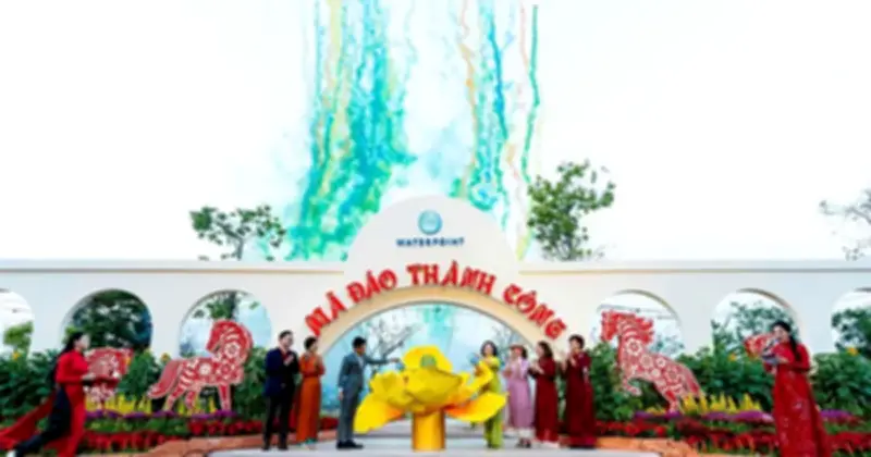 Hội Hoa Xuân Waterpoint 2026: Nhộn Nhịp Du Xuân Bên Dòng Vàm Cỏ Đông
