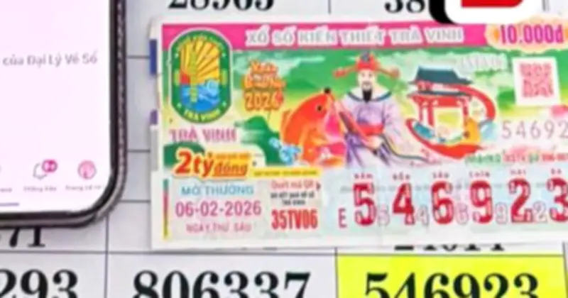 Nam thanh niên đổi đời nhờ vé số tặng trong đám cưới, nhận 1,8 tỷ đồng