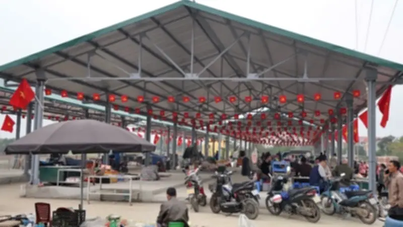 Xã Tam Hưng di dời chợ Nâu, tạo cảnh quan văn minh và đảm bảo an toàn