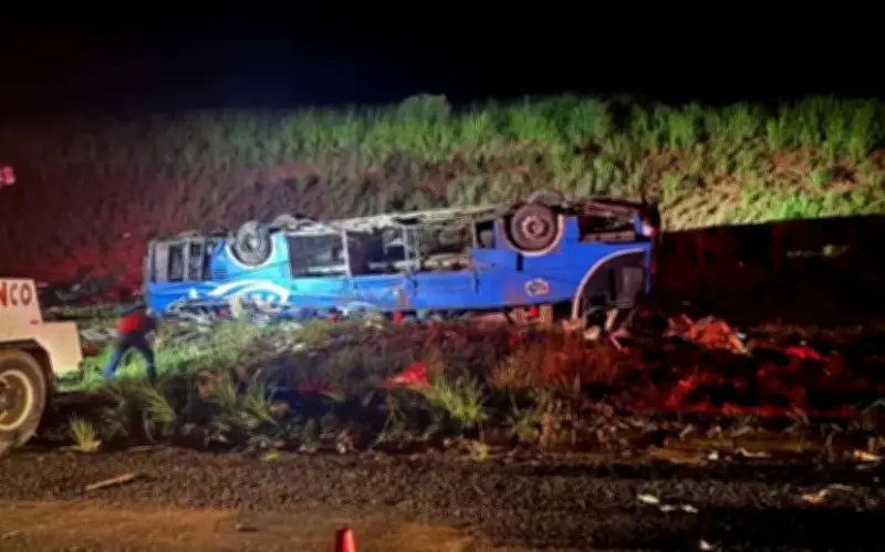 Xe Buýt Lật Úp Ở Brazil Khiến 6 Người Tử Vong, 46 Người Bị Thương