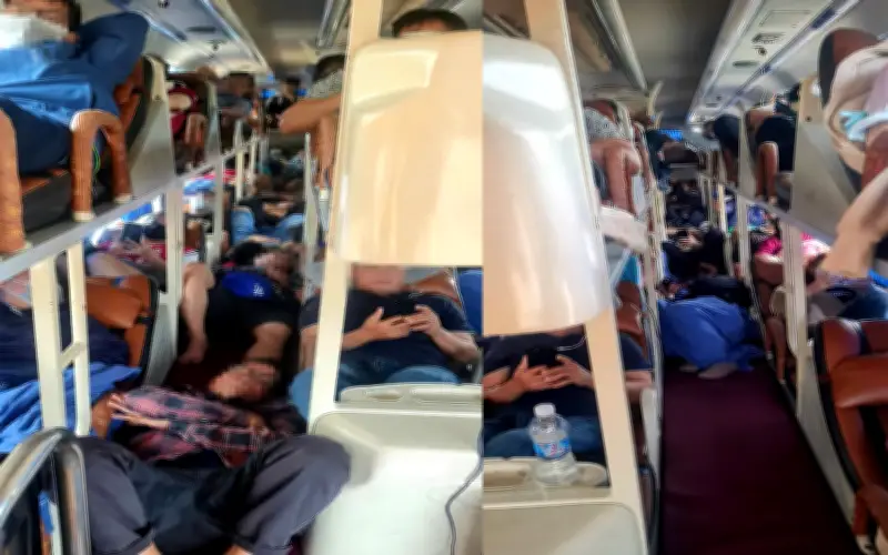 Xe khách 45 chỗ chở 54 người bị phạt 67,5 triệu đồng tại Đồng Nai