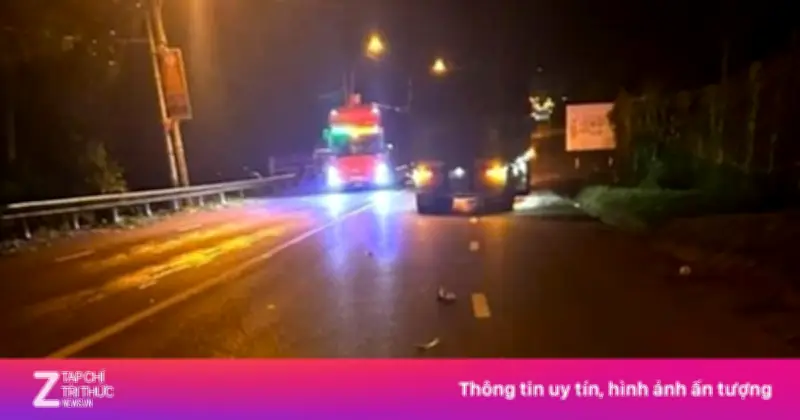 Xe đầu kéo va chạm xe máy ở Lâm Đồng, một phụ nữ tử vong tại chỗ