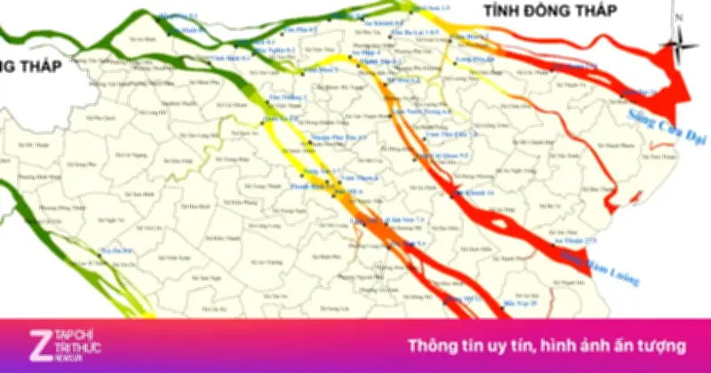 Xâm nhập mặn Đồng bằng sông Cửu Long: Ranh mặn 4‰ lấn sâu gần 60 km, cảnh báo cấp độ rủi ro thiên tai