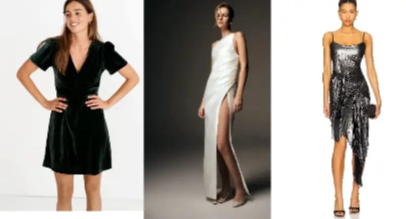 Xu hướng thời trang tối giản ánh kim và satin cho mùa lễ hội