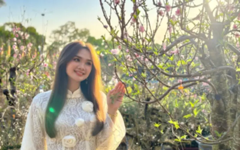 Đào Mộc Châu khoe sắc tại chợ hoa Buôn Ma Thuột, Đắk Lắk