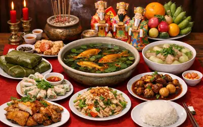 Vị trí đặt mâm cúng ông Công ông Táo: Gian bếp hay ban thờ chính?