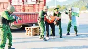 Bộ đội Biên phòng Lào Cai và Trung Quốc diễn tập phòng chống xuất nhập cảnh trái phép