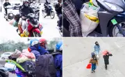 Chưa hết Tết, dòng người 'chở cả quê hương' đã đổ về Hà Nội sớm