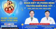 Cảnh báo biến chứng nguy hiểm từ bệnh truyền nhiễm mùa Tết và chương trình tư vấn trực tuyến