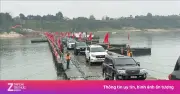Cầu Phao Sông Lô Tạm Ngừng Khai Thác Do Nước Dâng Cao, Đảm Bảo An Toàn Giao Thông
