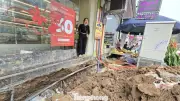 Dự án đường Nguyễn Tuân chậm tiến độ, thiếu biện pháp an toàn giao thông