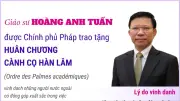 Giáo sư Hoàng Anh Tuấn nhận Huân chương Cành cọ Hàn lâm của Pháp