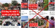 Hà Nội cảnh báo thông tin sai lệch về tai nạn giao thông cũ trên mạng xã hội