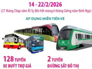 Hà Nội miễn vé xe buýt và đường sắt đô thị trong dịp Tết Nguyên đán 2026