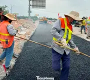 Hà Nội đẩy nhanh mở rộng nút giao Võ Nguyên Giáp – QL2 trước Tết để giảm ùn tắc