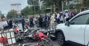 Hải Phòng: Tai nạn ô tô tông hàng loạt xe máy, 12 xe đổ ngổn ngang