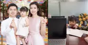 Hoa hậu Đỗ Mỹ Linh làm việc cận Tết, con gái Tuệ An hóa 'thư ký' đáng yêu