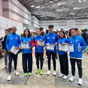 Hoàng Nguyên Thanh và Hoàng Thị Ngọc Hoa chinh phục Tokyo Marathon 2026