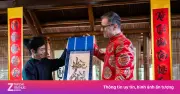 Đại sứ Pháp viết thư pháp, đánh trống sấm tại Văn Miếu nhân Tết Bính Ngọ 2026