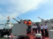 Lực lượng tàu chiến Hải quân Việt Nam tiến hành kiểm tra tình trạng sẵn sàng chiến đấu