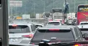 Ùn tắc nghiêm trọng tại Đèo Cả: Hàng trăm xe xếp hàng dài do lượng phương tiện đổ về quá lớn